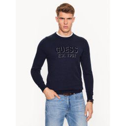 Guess Sweater Virgil M3YR03 Z3052 Sötétkék Regular Fit