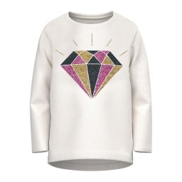 NAME IT Blúz 13218932 Fehér Regular Fit