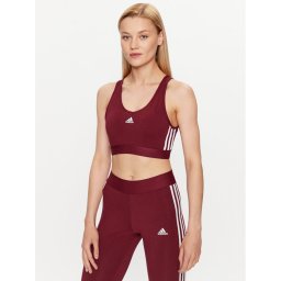 adidas Blúz Essentials 3-Stripes Crop Top With Removable Pads IK8320 Piros