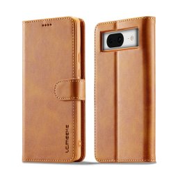 IMEEKE Wallet tok a Google Pixel 7a telefonhoz világosbarna