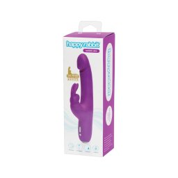Happyrabbit Realistic Slim - akkus, csiklókaros vibrátor (lila)