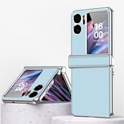 LEATHER Védőtok OPPO Find N2 Flip kék