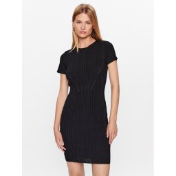 Guess Kötött ruha W3YK60 Z2U00 Fekete Slim Fit