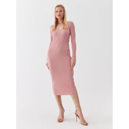 Guess Kötött ruha W3YK21 Z2U00 Rózsaszín Slim Fit