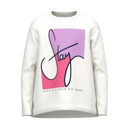 NAME IT Blúz 13218897 Fehér Relaxed Fit