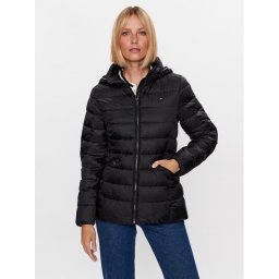Tommy Hilfiger Pehelykabát WW0WW39581 Fekete Regular Fit