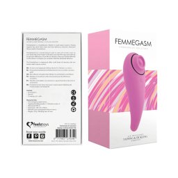 FEELZTOYS Femmegasm - akkus 2in1 csikló vibrátor, csiklóizgató (pink)