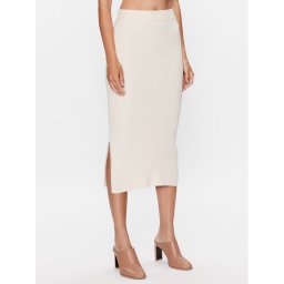 Max Mara Leisure Ceruzaszoknya Orosei 23330601 Ekru Slim Fit