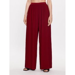 Max Mara Leisure Szövet nadrág Alfonsa 2337860134 Bordó Wide Leg