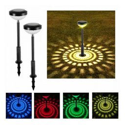 Solar LED RGB kerti lámpa, 2 db