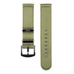 Edelwolle prémium kétrészes Nato óraszíj, military zöld, 20mm