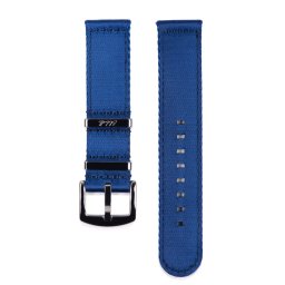 Edelwolle prémium kétrészes Nato óraszíj, kék, 20mm