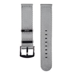 Edelwolle prémium kétrészes Nato óraszíj, szürke, 22mm