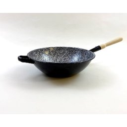 Wok serpenyő nyeles 30 cm zománcozott II.o. TEFWOKNY