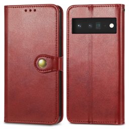 LEATHER BUCKLE Google Pixel 6 piros