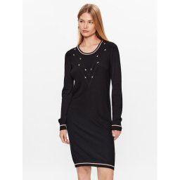 Liu Jo Sport Kötött ruha TF3128 MS49I Fekete Regular Fit