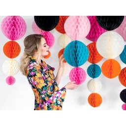 Gömb lampion 30 cm, ezüst