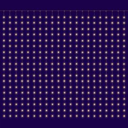 Micro LED-es fényfüggöny, 400LED, IP44, melegfehér