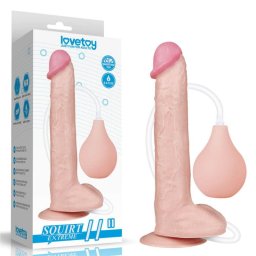 Lovetoy 11'' Squirt Extreme Dildo Tapadókorongos ejakuláló dildo