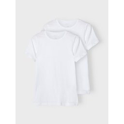 NAME IT 2 póló készlet 13209164 Fehér Slim Fit
