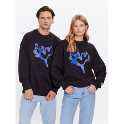 Puma Pulóver Unisex P.A.M 620231 Fekete Relaxed Fit