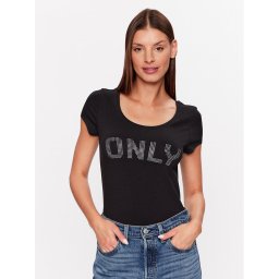 ONLY Póló 15316416 Fekete Slim Fit