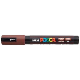 UNI Dekormarker, 1,8-2,5 mm, UNI "Posca PC-5M", kakaó barna