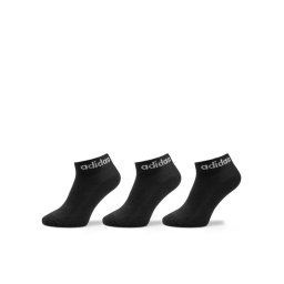 adidas Rövid unisex zoknik Linear Ankle Socks Cushioned Socks 3 Pairs IC1303 Fekete