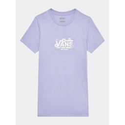 Vans Hétköznapi ruha Floral Check Daisy Tee Dress VN000AEH Lila Relaxed Fit