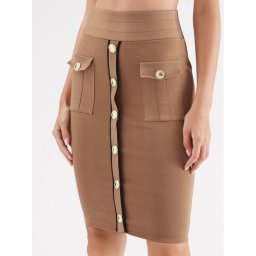 Marciano Guess Szoknya 3YGD00 5036Z Barna Slim Fit