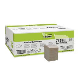 Celtex E-Tissue hajtogatott toalettpapír, recy, 2 réteg, 10,5x18cm, 36x250 lap