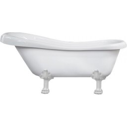 M. Retro Térben álló kád akril 170 x 75 cm Fehér Láb Fehér - 53251707500-20 Térben álló kád