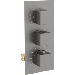 Mexen Cube termosztáros kád és zuhany csaptelep rejtett , grafit - 77503-66 Kádtölt? csap