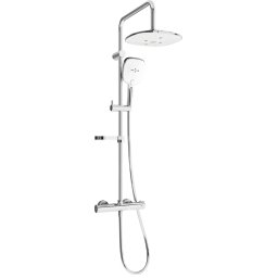 Mexen KX17 Zuhanyszett fali termosztátos , króm/fehér - 771501791-02 Zuhany szett komplett