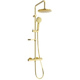 Mexen KX40 Zuhanyszett fali termosztátos , arany - 771504091-50 Zuhany szett komplett