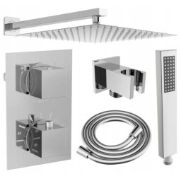 Mexen Cube DR02 Rejtett zuhanyszett komplett es?ztetõvel25 cm, króm - 77502DR0225-00 Zuhany szett komplett