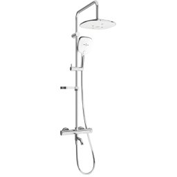 Mexen KX17 komplett Kád-Zuhany szett termosztátos , króm/fehér - 779001791-02 Zuhany szett komplett