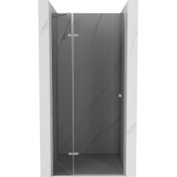 Mexen Roma Zuhany ajtó nyíló 100 cm, grafit, króm - 854-100-000-01-40 Nyiló zuhany ajtó