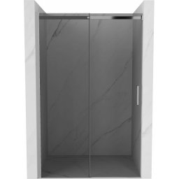 Mexen Omega 8 mm Zuhany ajtó csúszó 160 cm, grafit, króm - 825-160-000-01-40 Csúszó zuhany ajtó