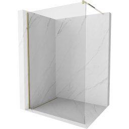 Mexen Kioto Walk-In Zuhanyfal 120 x 200 cm, átlátszó üveg 8 mm, arany - 800-120-101-50-00 Walk-In Zuhanyfal