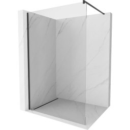 Mexen Kioto Walk-In Zuhanyfal 110 x 200 cm, átlátszó üveg 8 mm, fekete - 800-110-101-70-00 Walk-In Zuhanyfal