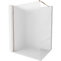 Mexen Kioto Walk-In Zuhanyfal 120 x 200 cm, szatén 8 mm, rózsa arany - 800-120-101-60-30 Walk-In Zuhanyfal