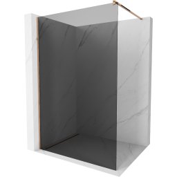 Mexen Kioto Walk-In Zuhanyfal 100 x 200 cm, grafit 8 mm, rózsa arany - 800-100-101-60-40 Walk-In Zuhanyfal