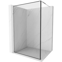 Mexen Kioto Walk-In Zuhanyfal 100 x 200 cm, átlátszó üveg/ fekete 8 mm, króm - 800-100-101-01-70 Walk-In Zuhanyfal