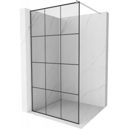Mexen Kioto Walk-In Zuhanyfal 110 x 200 cm, átlátszó üveg/ fekete 8 mm, króm - 800-110-101-01-77 Walk-In Zuhanyfal