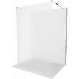 Mexen Kioto Walk-In Zuhanyfal szabadonálló 110 x 200 cm, szatén 8 mm, króm - 800-110-002-01-30 Walk-In Zuhanyfal