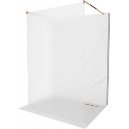 Mexen Kioto Walk-In Zuhanyfal szabadonálló 120 x 200 cm, szatén 8 mm, rózsa arany - 800-120-002-60-30 Walk-In Zuhanyfal