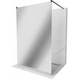 Mexen Kioto Walk-In Zuhanyfal szabadonálló 120 x 200 cm, tükör üveg , fekete - 800-120-002-70-50 Walk-In Zuhanyfal