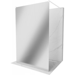 Mexen Kioto Walk-In Zuhanyfal szabadonálló 110 x 200 cm, tükör üveg 8 mm, fehér - 800-110-002-20-50 Walk-In Zuhanyfal