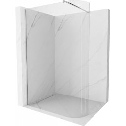 Mexen Kioto Walk-In Zuhanyfal íves 100 x 200 cm, átlátszó üveg 8 mm, króm - 800-100-101-01-06 Walk-In Zuhanyfal